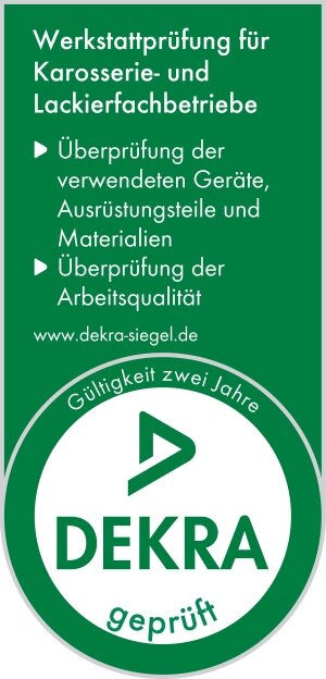 DEKRA Siegel – zertifizierter Karosseriefachbetrieb